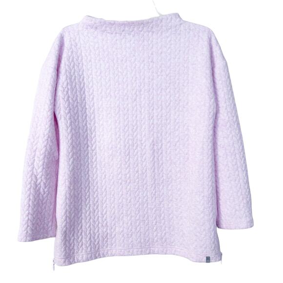 T by Talbots Pink Quilted Sweater Sz XS - Picture 6 of 6